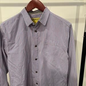 Descendant of Thieves Multicolor Stripe Button-Up Shirt – Large